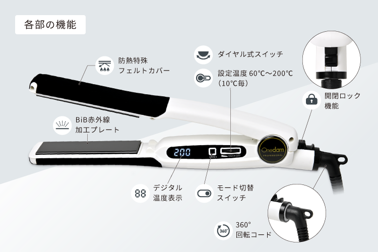 ワンダム　スタンダードヘアアイロン The STANDARD AHI-252