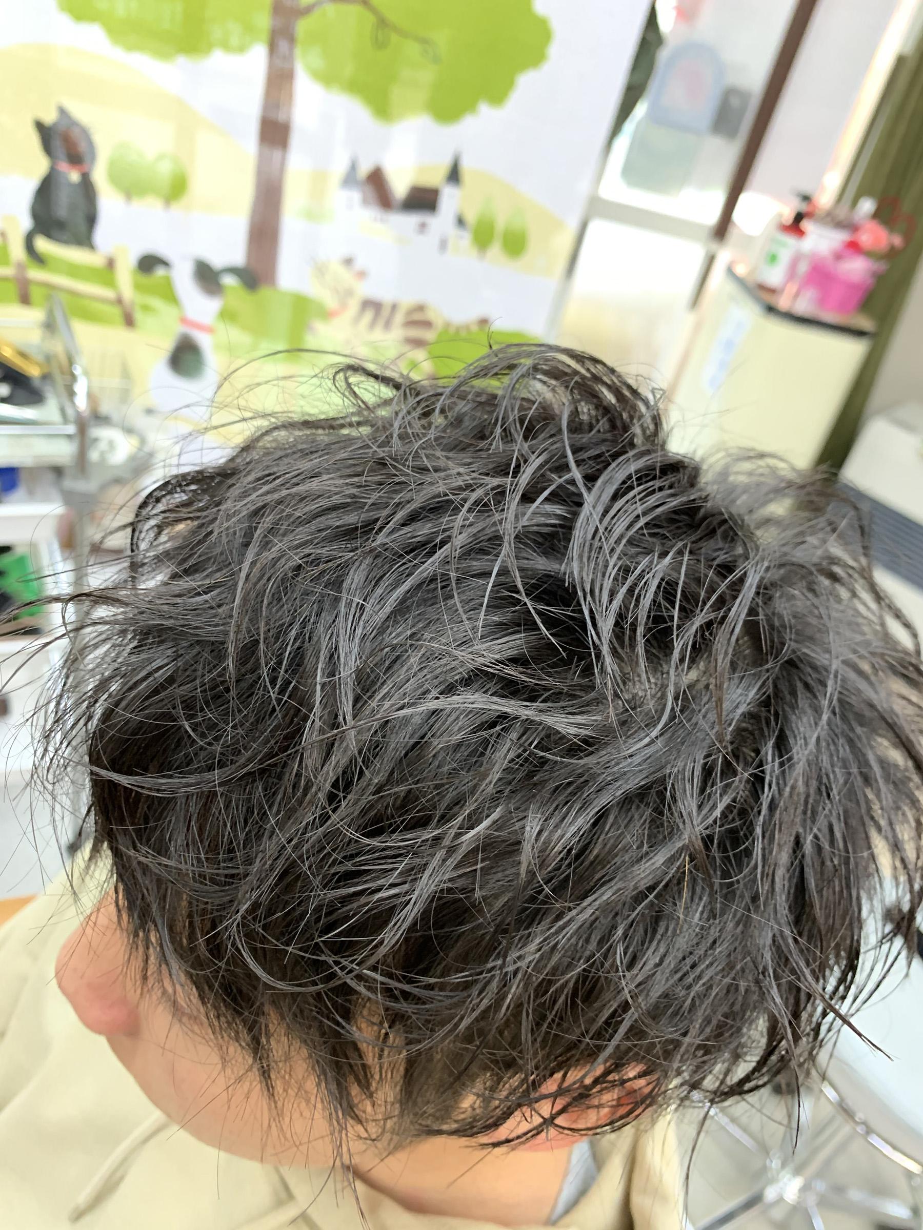 ヘアセット例2 ヘアアイロン