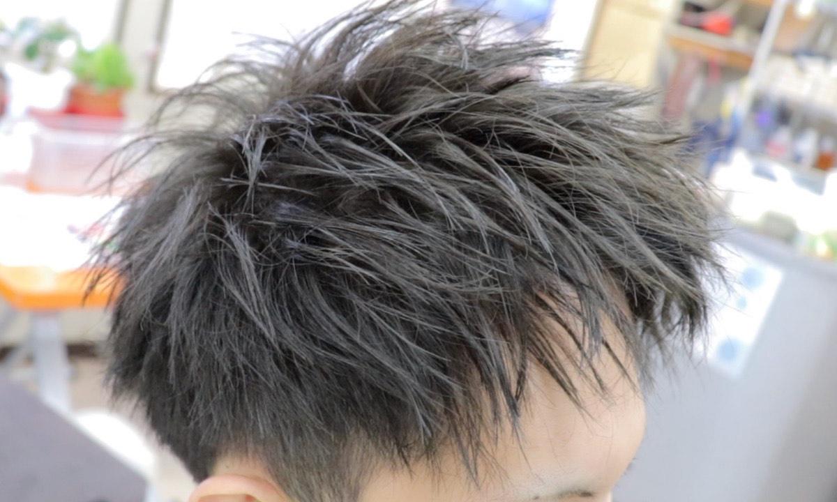 ヘアセット例3 ヘアアイロン